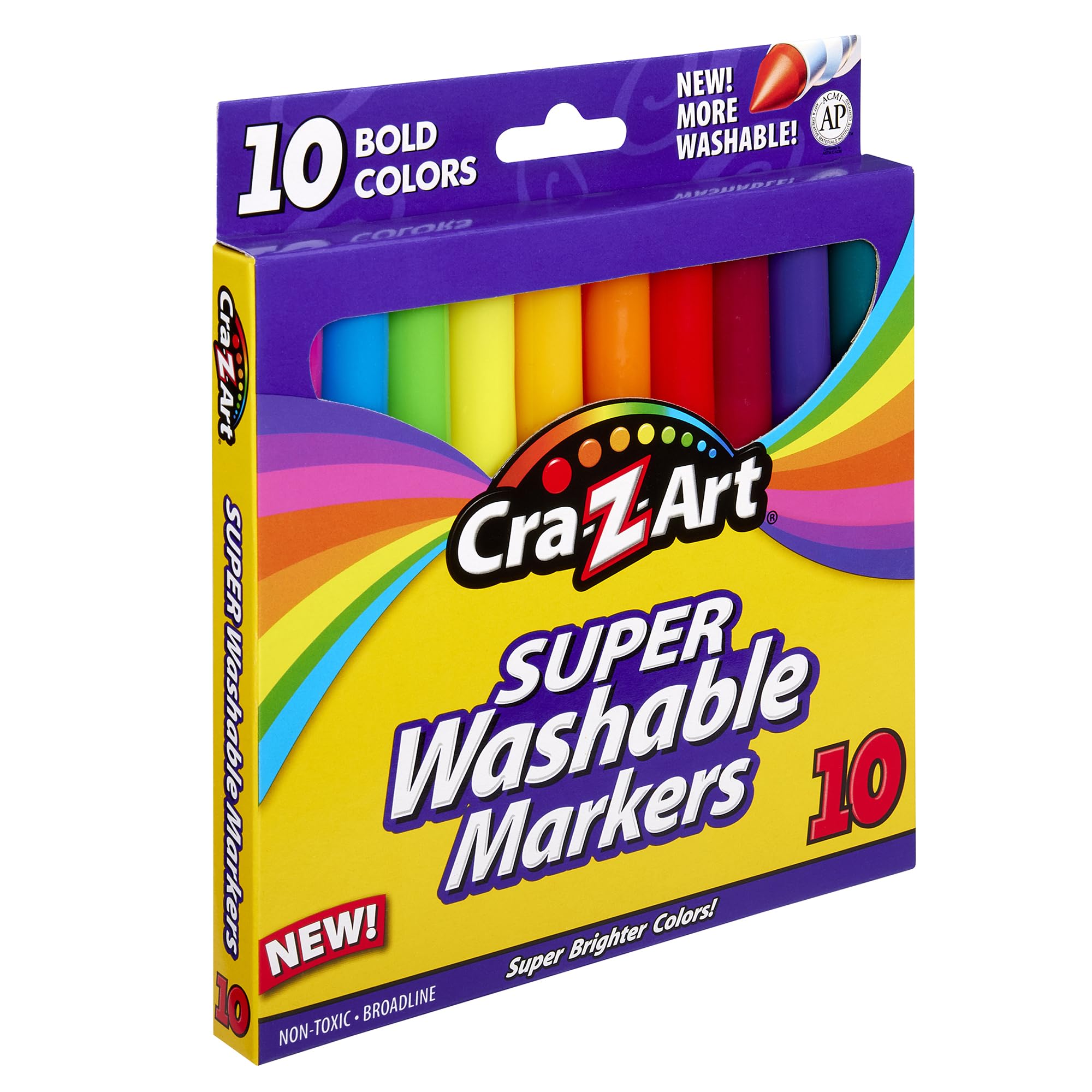 Cra-Z-Art Bold Washable Markers, 10 Count