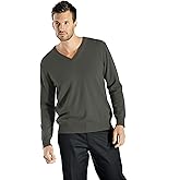 Cashmere Boutique: Men's 100% Pure Cashmere Classic Pullover V-Neck Sweater Long Sleeves (5 Colors, Sizes: S/M/L/XL)