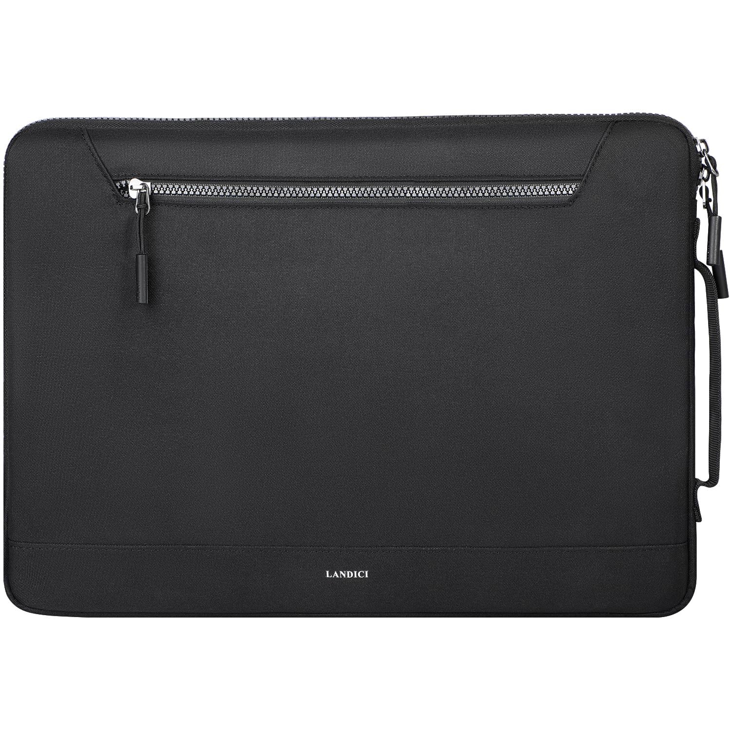 LANDICI 360°Protective Laptop Sleeve Case 13 13.3 Inch for MacBook Air 13 M1/M2/M3, MacBook Pro 13, Ipad Pro 13 2024, Waterproof Slim Computer Bag Cover with Handle,Black