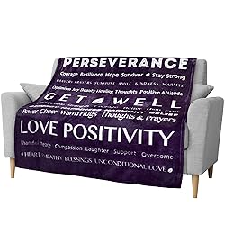 PAVILIA Healing Blanket Fleece, Get Well Soon