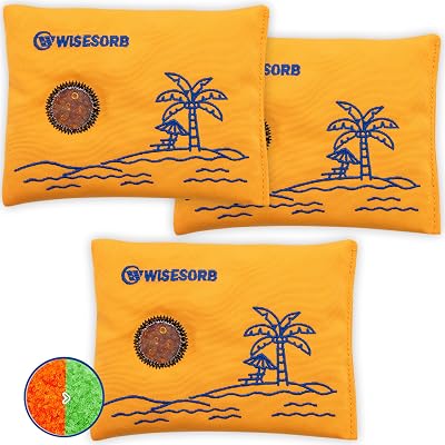 Wisesorb 200G x 3PCS Rechargeable Desiccant Packs for Storage, Reusable Dehumidifier Bags Color Indicating Silica Gel Desiccant Packets Moisture Absorbers for Safe Luggage 3D Filaments Electronics