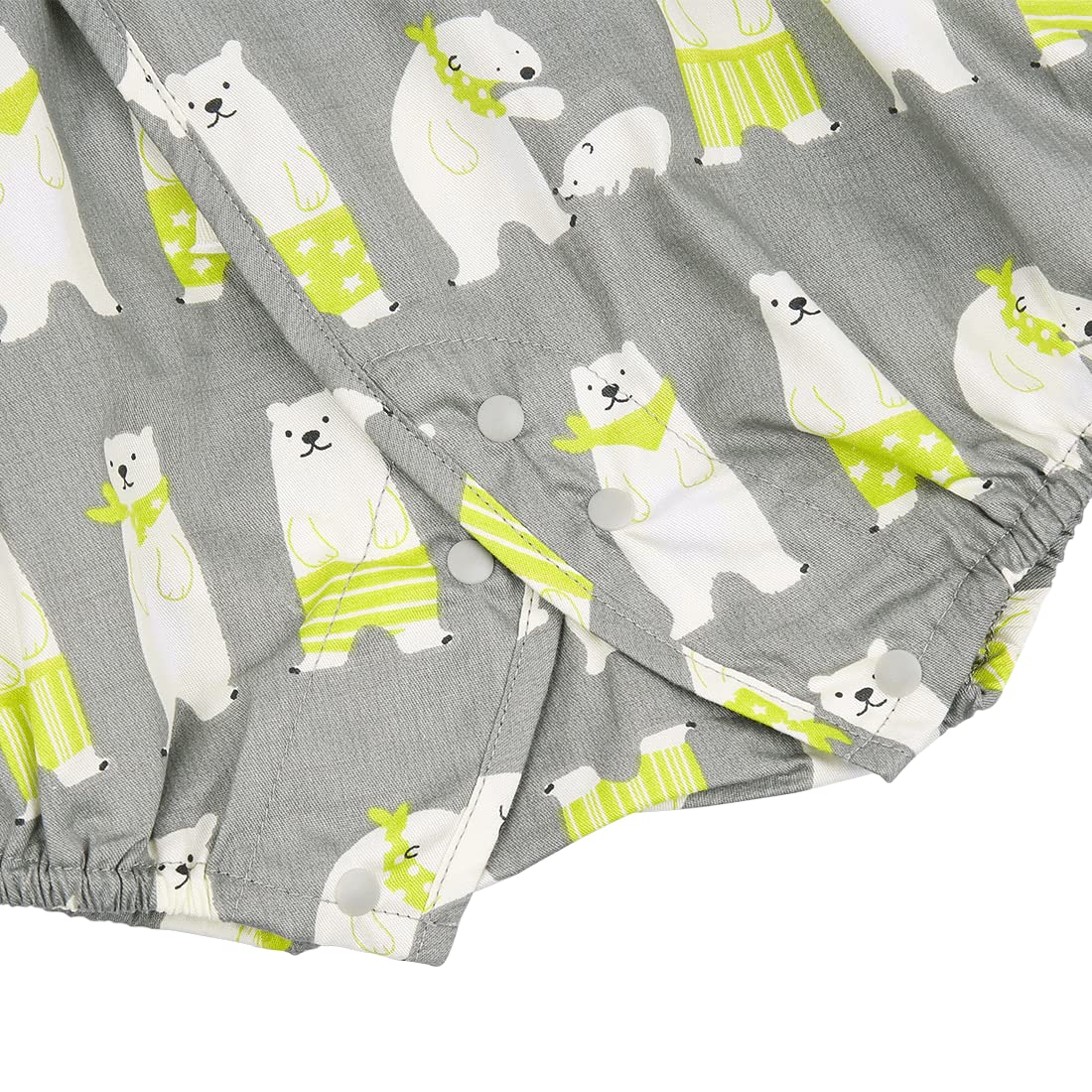 PAUBOLI Baby Kimono Onesie Cotton Infant Sakura Japanese Pajamas
