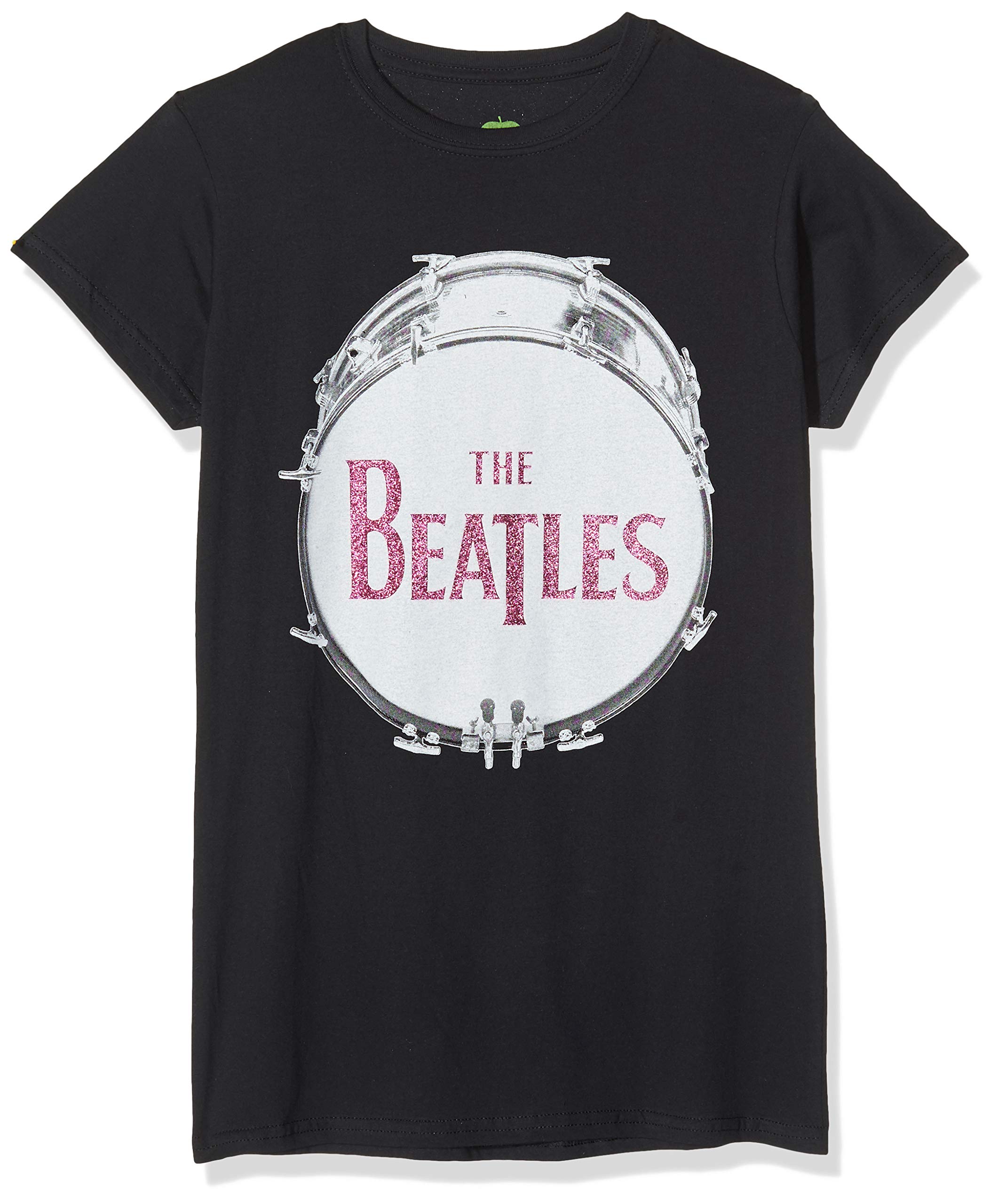 "Maglietta Donna Rockoff Trade: The Beatles Con Batteria E Applicazione Di Caviale, 100% Cotone"