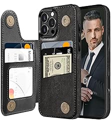 LOHASIC Wallet Case for iPhone 16 Pro Max, 5 Card