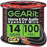 GEARit Speaker Wire 14 Gauge, Speaker Cable 100ft