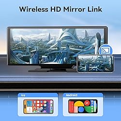 10.26" Wireless Portable Apple Carplay & Android