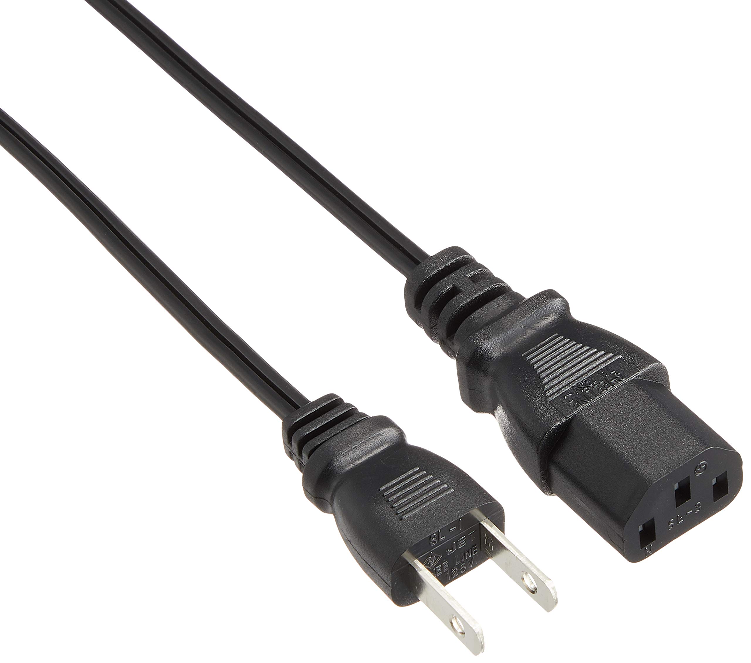 アイネックス AINEX AC電源ケーブル 極細ストレートタイプ ACP-15S-BK商品画像