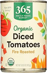 365 by Whole Foods Market, Organic Diced Fire Roasted Tomatoes, 14.5 Ounce