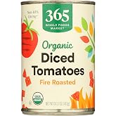 365 by Whole Foods Market, Organic Diced Fire Roasted Tomatoes, 14.5 Ounce