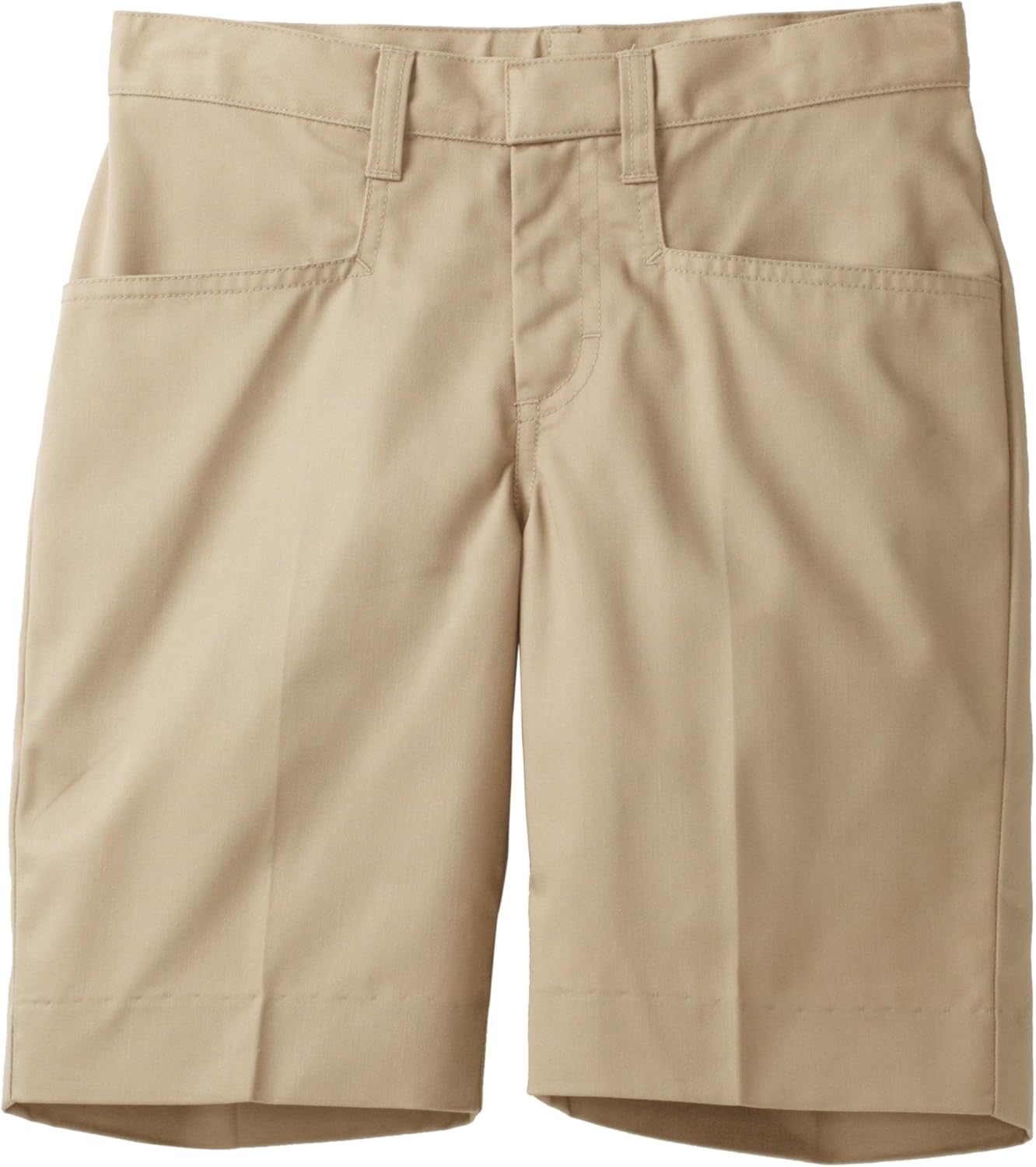 low rise khaki shorts
