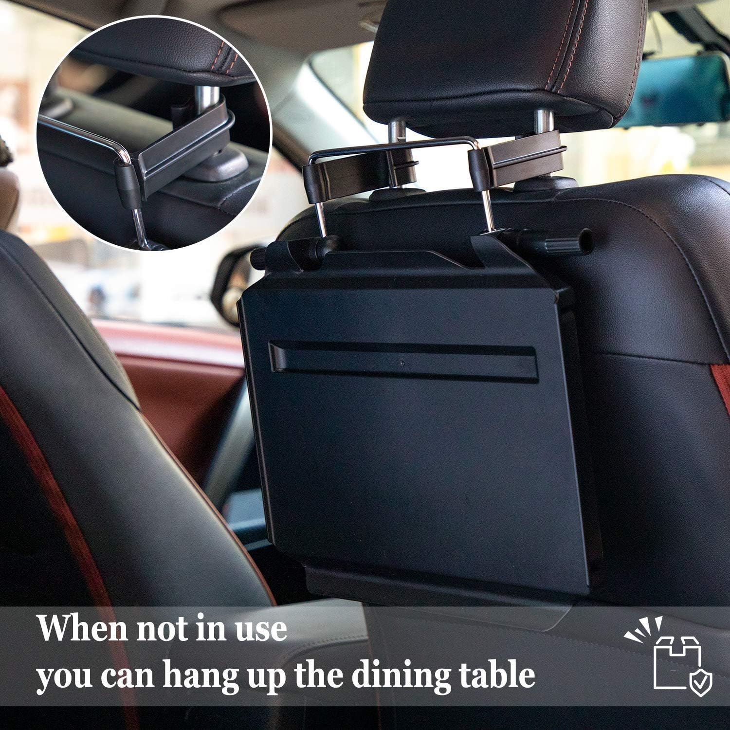 SENWELL-KA Car Steering Wheel Tray Desk,Car Travel Table for Laptop Work Eating Food and Drink: Automotive