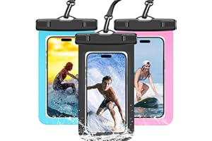 70 YEARS LOVED 3 Pack Waterproof Phone Pouch IPX8 Universal Waterproof Case Dry Bag Phone Protector for iPhone 15 14 13 12 11 Pro Max Plus XS XR X 8 Galaxy S23 S22 S21 S20 Pixel Up to 7.5"(Multicolor 3)