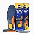 Dr. Scholl's Heavy Duty Support Insole Orthotics, Big & Tall, 200lbs+, Wide Feet, Shock Absorbing, Arch Support, Distributes Pressure, Trim to Fit Inserts, Work Boots & Shoes, Men Size 8-14, 2 Pairs