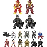 BLOKEES DC Comics, Defender Version, DV02, Justice League, 12 Model Kits, 14 Points of Articulation, Assembly Required, Age 8+