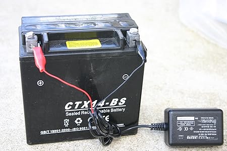 Amazon 超小型 13 8v 1a バイク用バッテリー充電器 ショート回避回路内臓 カーバッテリー充電器 車 バイク