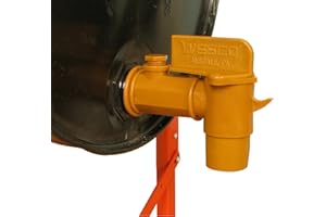 Wesco 272179 Polyethylene Deluxe Drum Faucet with EPDM Gasket, 2" NPT Connection