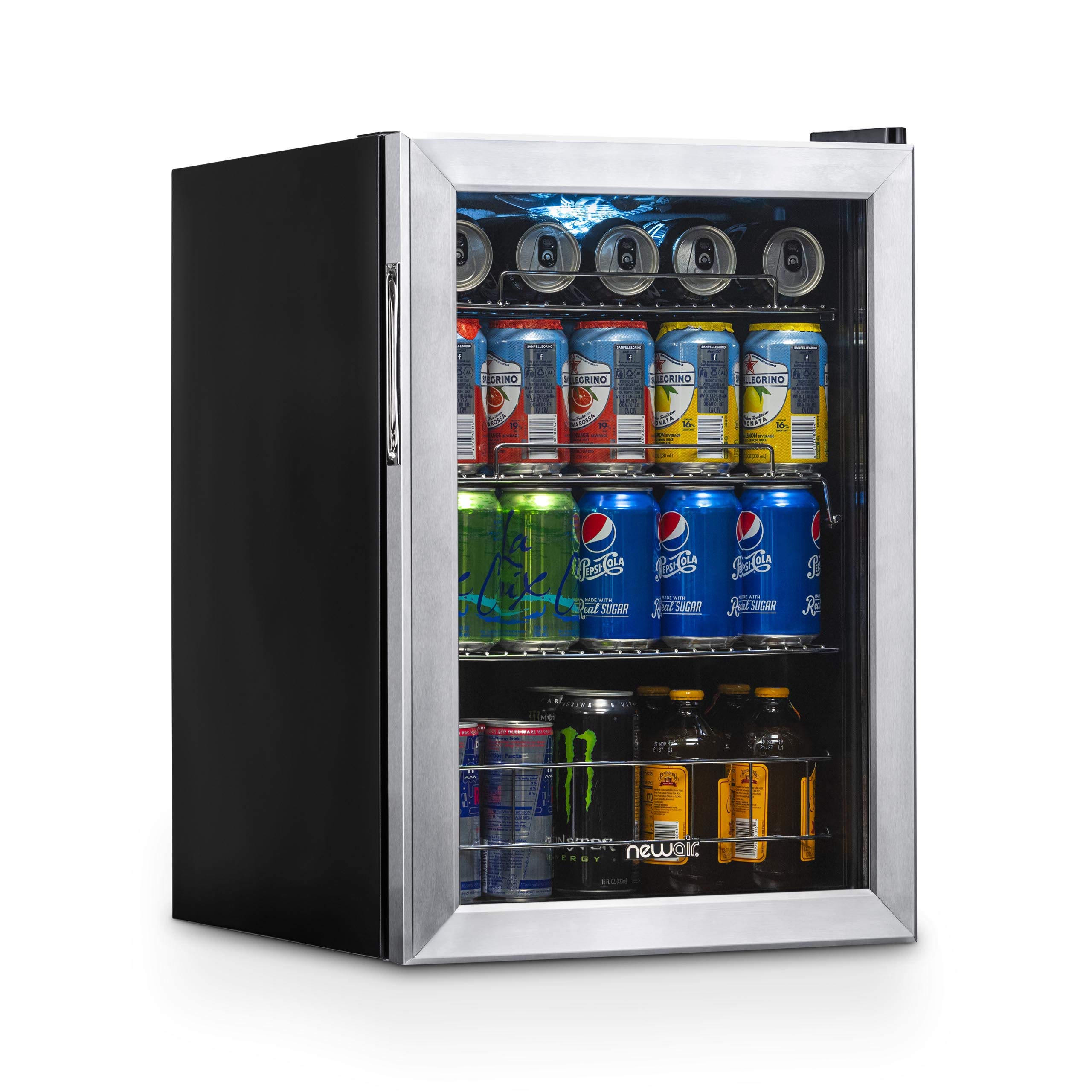 NewAir Beverage Refrigerator Cooler with 90 Can Capacity Mini Bar