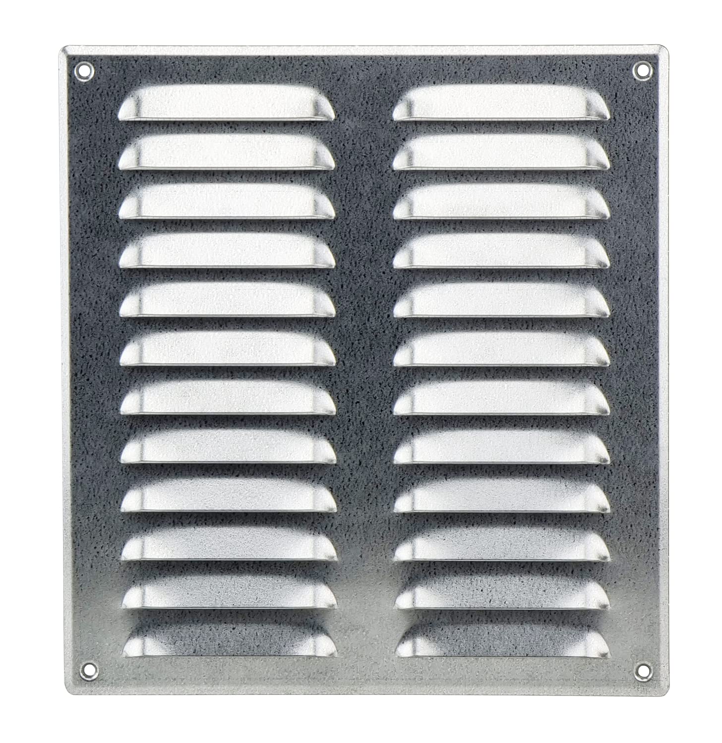 Steinberg14 Galvanised Steel 260x280mm Metal Air Vent Cover with Insect Mesh - 10x11 inch Ventilation Grille - Rectangular Air Vents for Outdoor and Indoor - Air Vent Register for Walls and Ceilings