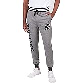 Ultra Game NCAA Mens NCAA Official Black Marl Fleece Jogger Sweatpants
