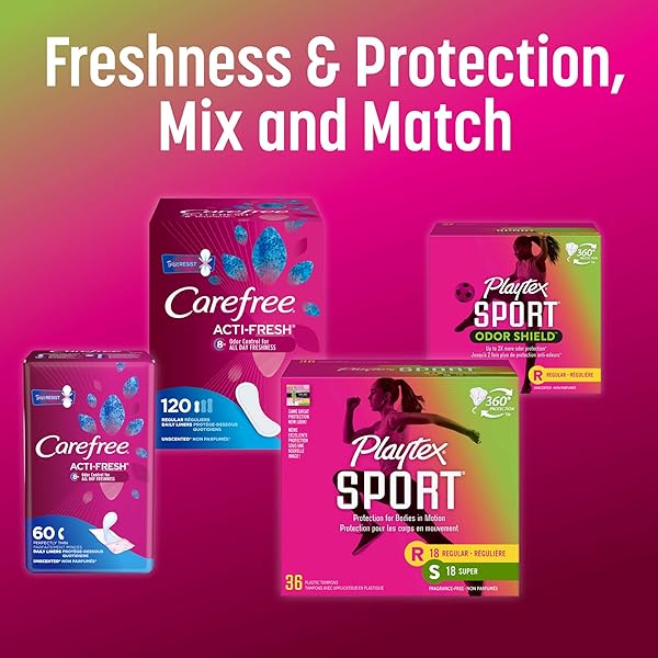 PLAYTEX SUPER ABSORBENCY SPORT TAMPONS, UNSCENTED, 36 COUNT (PACK OF 3)