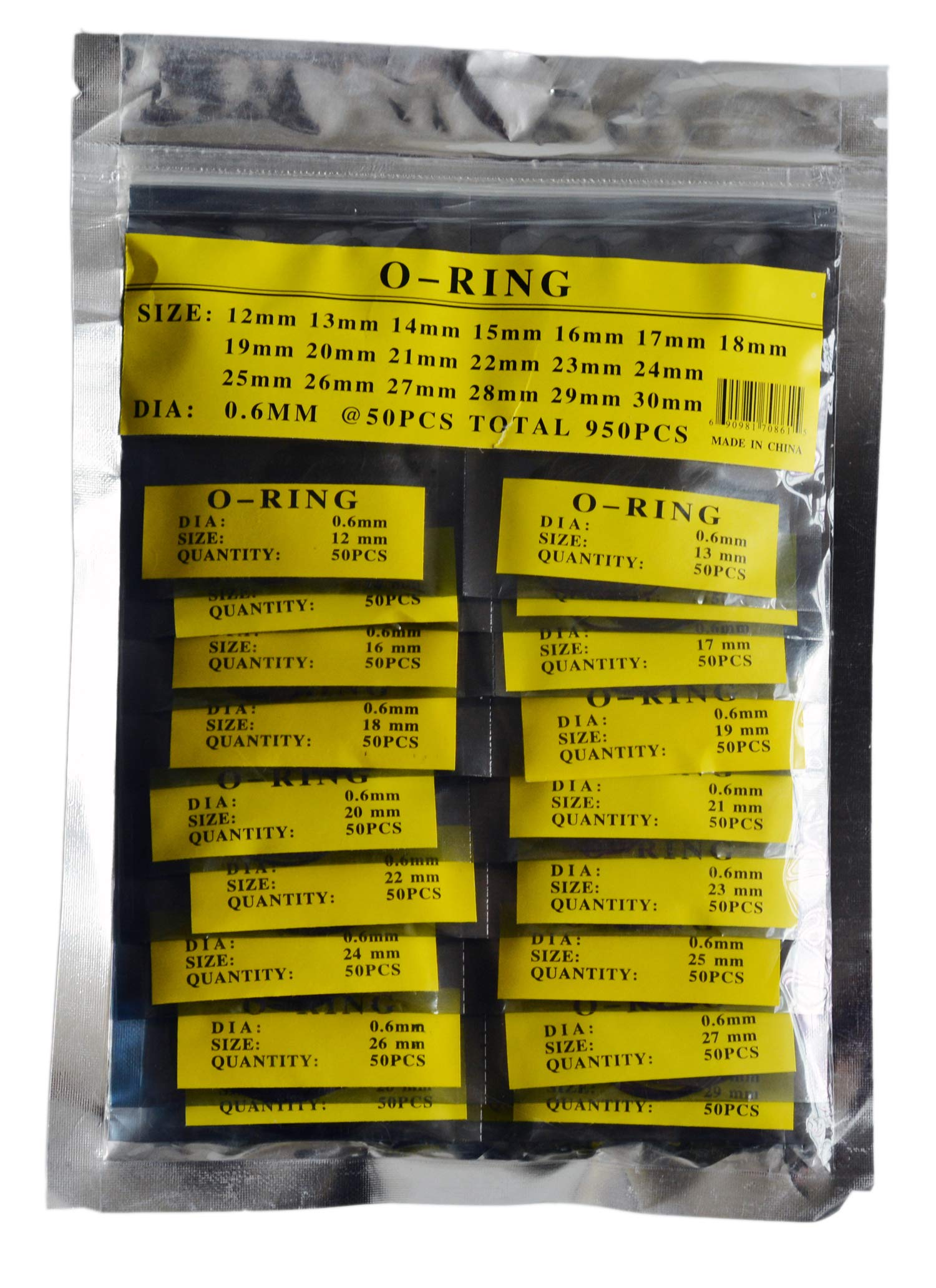 LLF Watch Gaskets Replacement kit, O Ring Watch Back Gasket Rubber Seal Washers Set Backs (0.6MM)