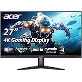 acer Nitro 27" UHD 3840 x 2160 IPS PC Gaming Monitor | Adaptive-Sync Support (FreeSync Compatible) | 4ms (G to G) | HDR10 Sup