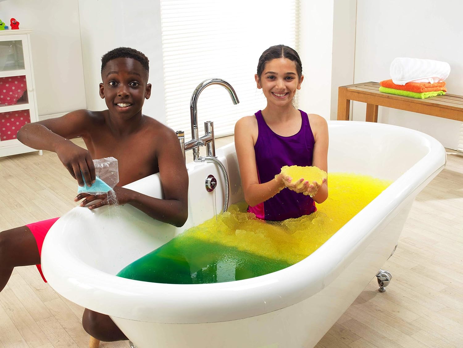 ZIMPLI, Eco Colour Change Gelli Baff Yellow to Green, 1 Bath or 6 Play Uses - Image 5