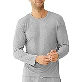 Latuza Men's Viscose Pajama Top Long Sleeves Sleep T-Shirt