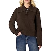Amazon Essentials (Demi's Pick) Women's Relaxed-Fit Button Collar Sweater