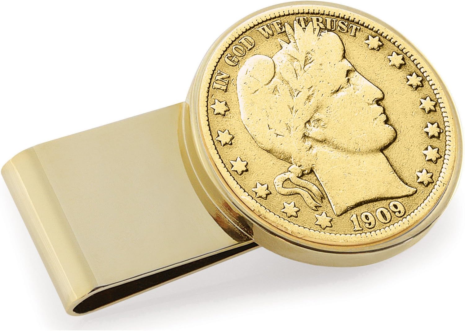 Amazon.com: Coin Money Clip - Silver Barber Half Dollar Layered in Pure