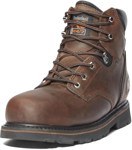 Timberland PRO Pit Boss Steel Toe Boots 10 Brown - NEW - MSRP: $159.99 Timberland Pro Pit Boss Boot Wheat – Steel Toes main image 2