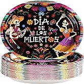 50Pcs Halloween Day of the Dread Oval Plates 10