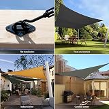 Morzejar 40pc Sun Shade Sail Fixing Kit 304 Stainless Steel M6 Black view 6