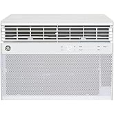 GE Window Air Conditioner 12,000 BTU for Rooms up to 550 sq ft., Wi-Fi Enabled, Energy-Efficient Cooling for Large Rooms, Easy Install Kit, Control Using Remote or Smartphone App, White