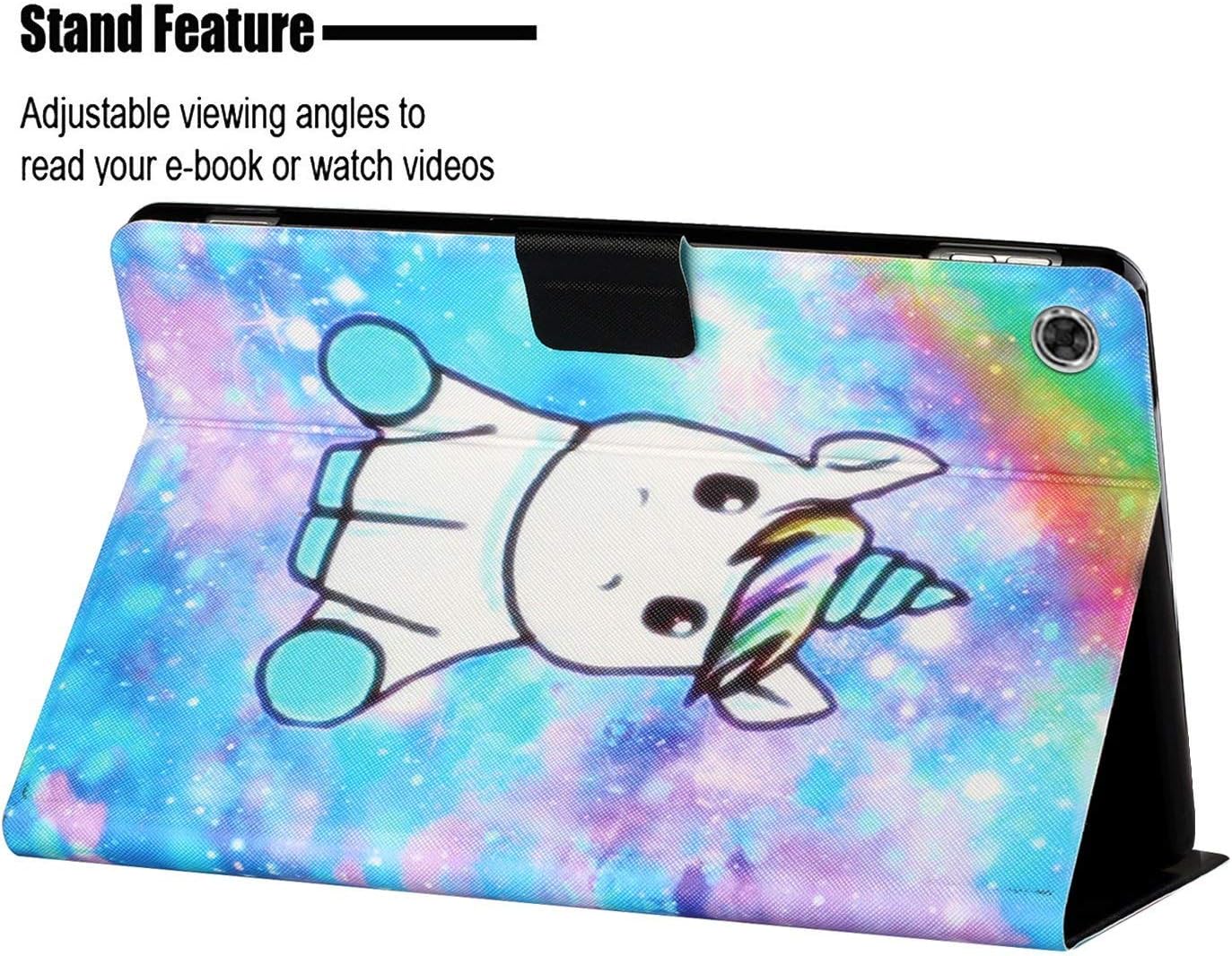 Case for Lenovo Tab M10 Plus 10.3 Tablet Protective Leather Cover Folio Slim Lightweight with Flip Stand Card Holder Lenovo Tab M10 FHD Plus TB-X606F 10.3 Cover (unicorn) - Image 4