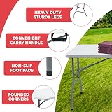 Crystals Heavy Duty 6ft Folding Catering Table with Carry Handle view 5