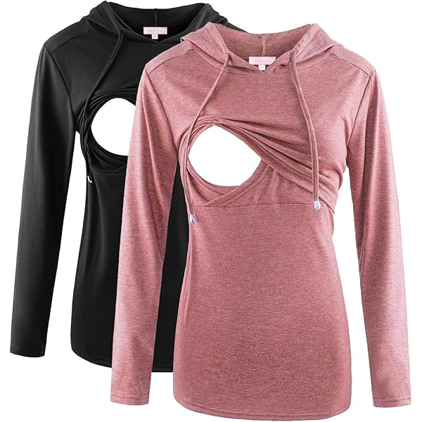 Maternity Tops Ekouaer Womens Nursing Tops Long Sleeve Nursing