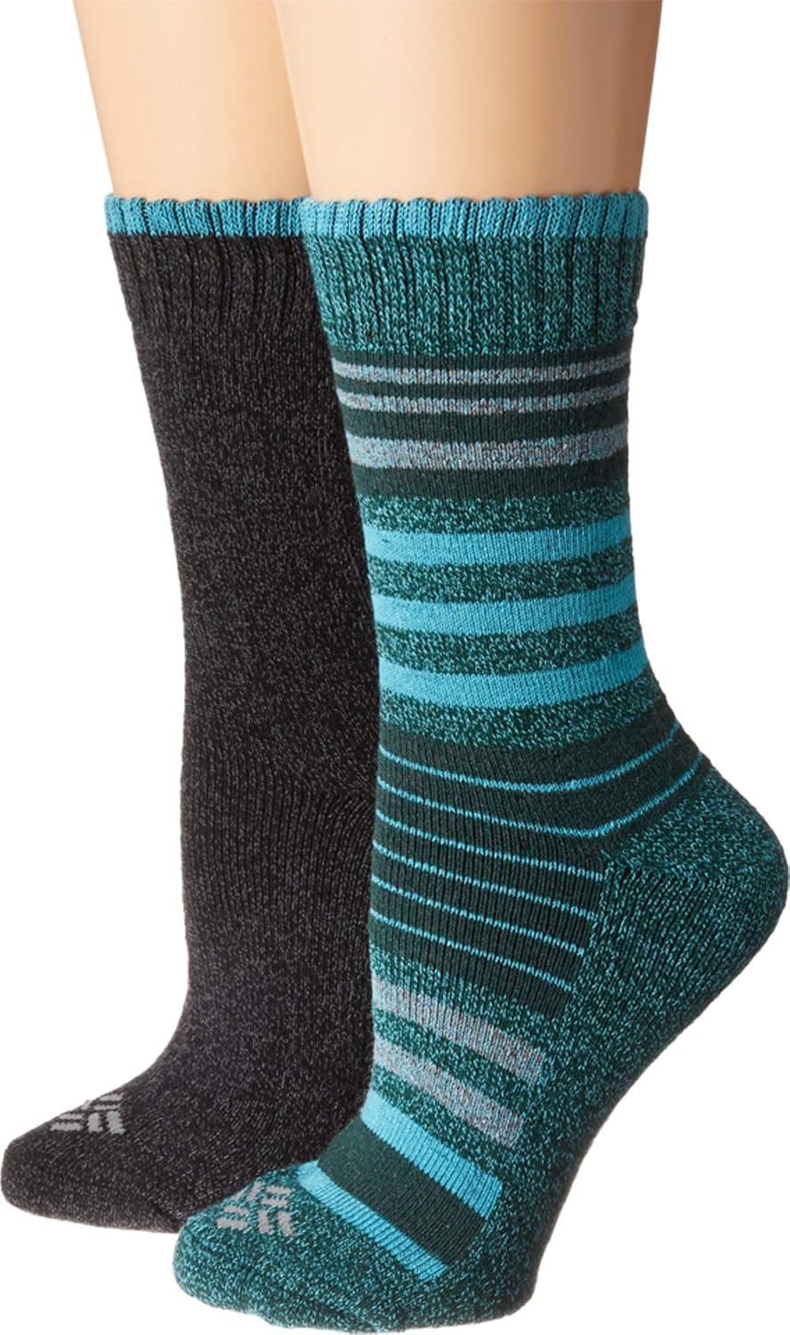 Columbia Women's Moisture Control Crew Socks2 or 4 Pairs, dark seas