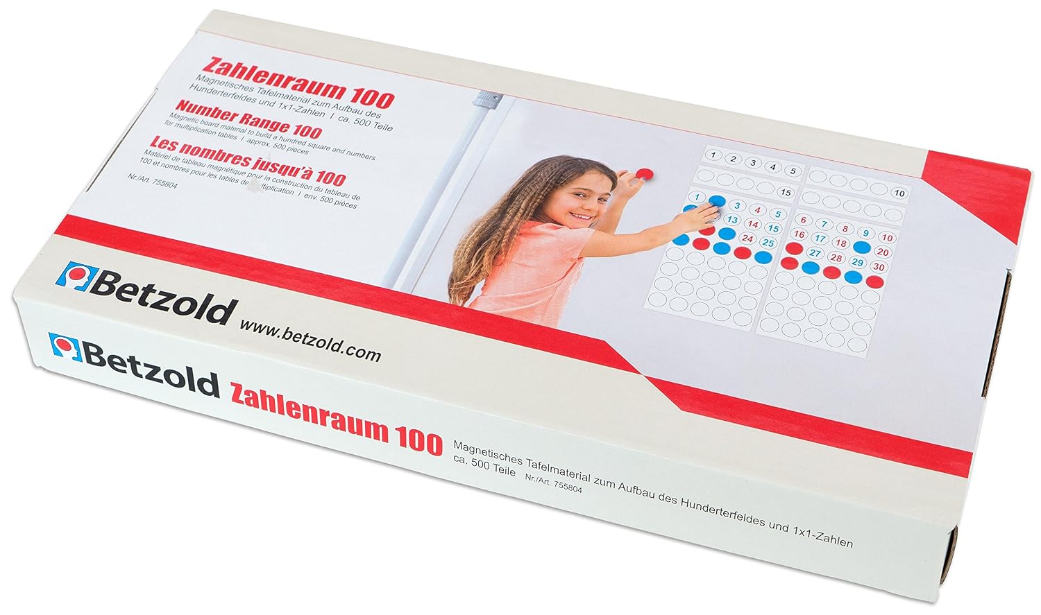 Betzold 755804 Tafel Material Zahlenraum 100 Magnetisch