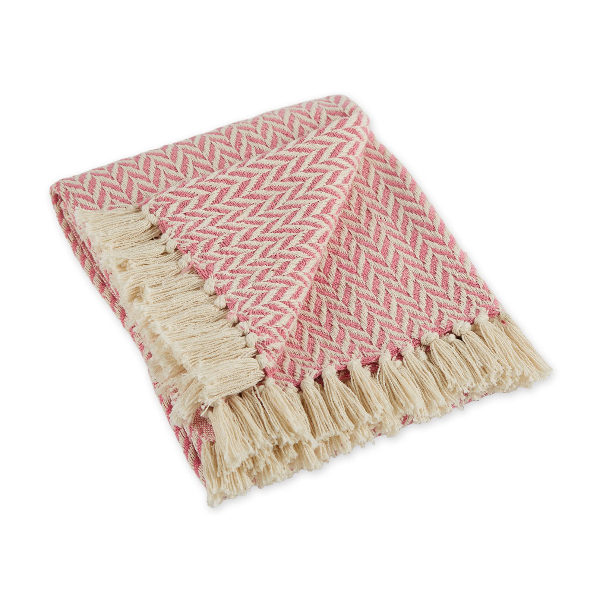 DII Modern Woven Cotton, Blush Pink, 50x60