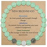 Belloxis Birthday Gifts for Women Friendship Moonstone Stone Beads Bracelets Graduation Friend Coworkers Retirement Christmas Birthday Teacher Thoughtful Nurse Gifts Ideas Her Womens Girls Accessories