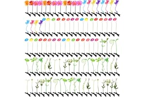 Tigeen 100 Pcs Rave Sprouts Bean Sprout Funny Hair Clips Mixed Style Plant Hairpins Hair Accessories for Home Party Irish(Sweet)