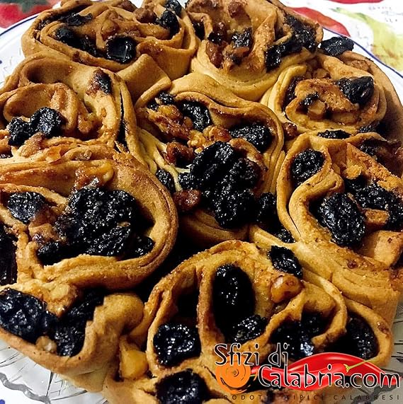 Dolci Natalizi Calabresi 1.Pitta Mpigliata Nchiusa Con Uvetta Dolce Tipico Calabrese 500gr Cosentino Introvabile Fatto A Mano Amazon It Alimentari E Cura Della Casa