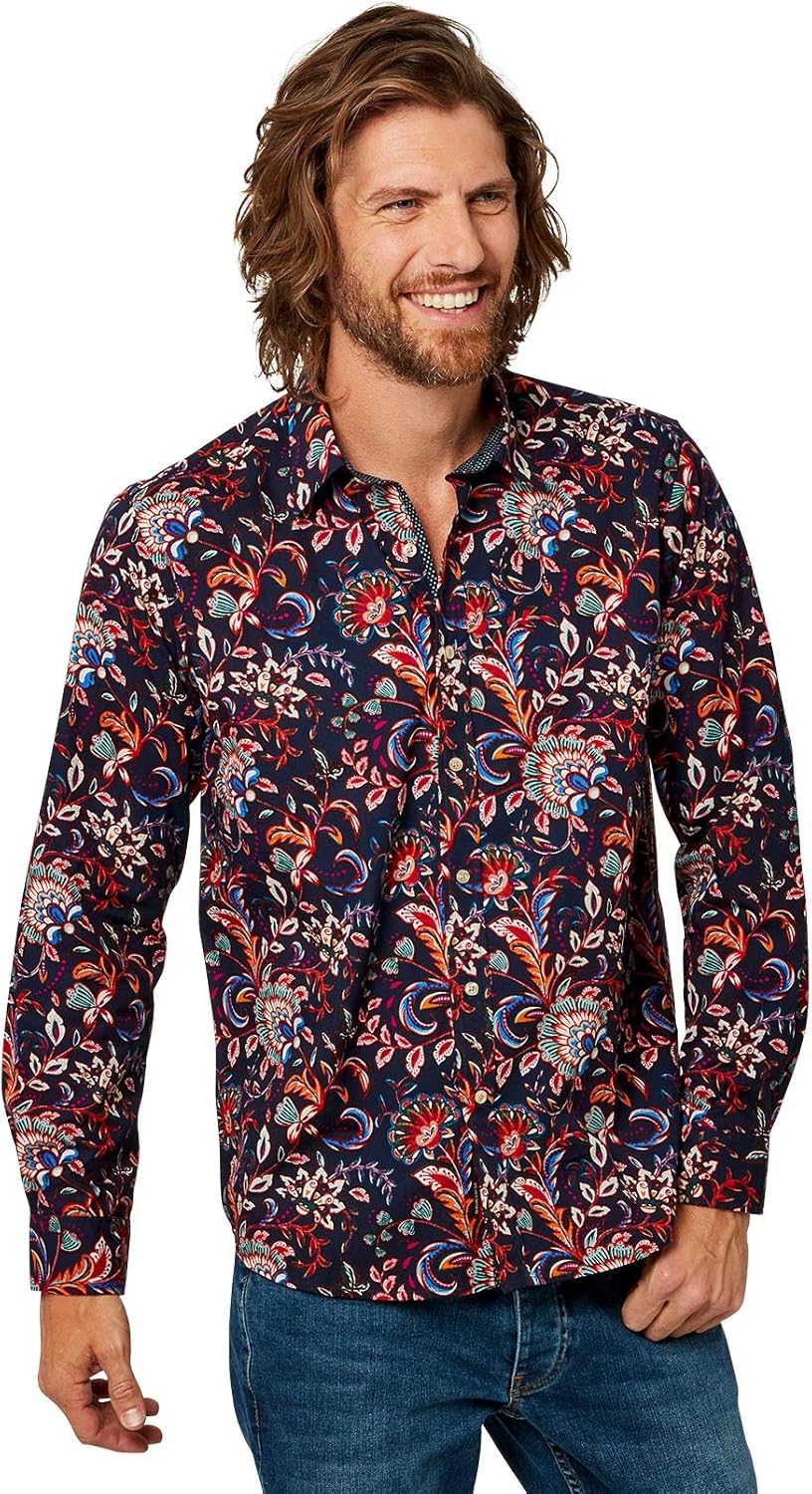 Joe Browns Men's Perfect Paisley Shirt Casual Amazon.co.uk Clothing
