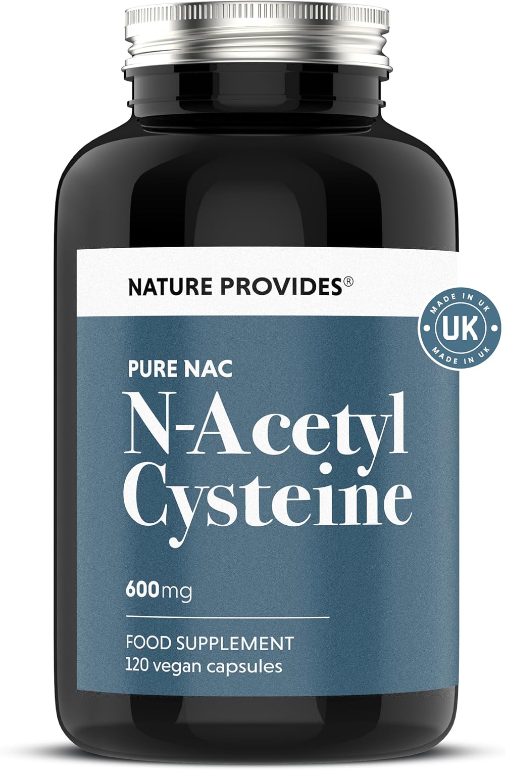 Nature Provides NAC N-Acetyl Cysteine 600mg 120 Vegan Capsules