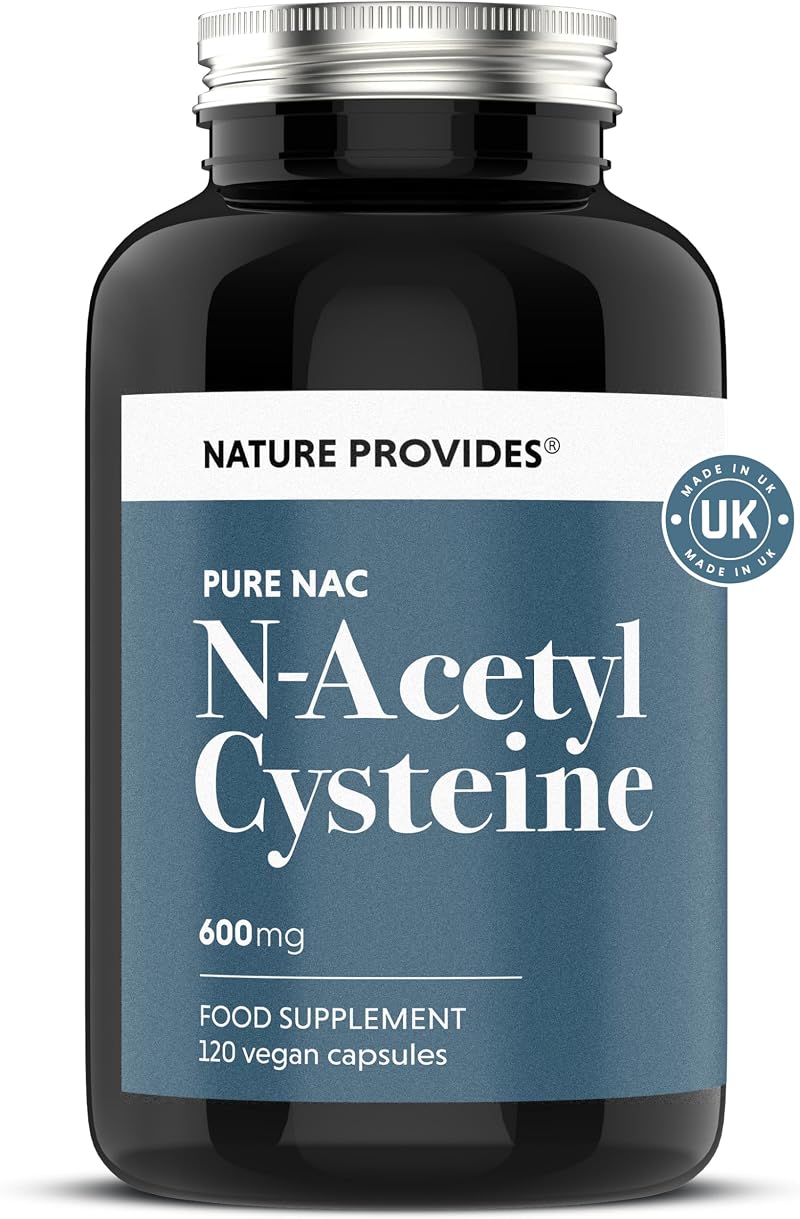 Nature Provides NAC N-Acetyl Cysteine 600mg 120 Vegan Capsules