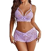 Avidlove Lingerie Set for Women Teddy Lingerie Bra and Panty Babydoll Outfits S-XXL
