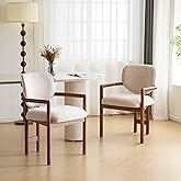 GDFStudio Upholstered Dining Chairs Set of 2, Modern Armchair Side Chairs with Wood Frame for Kitchen Dining Room Home Living