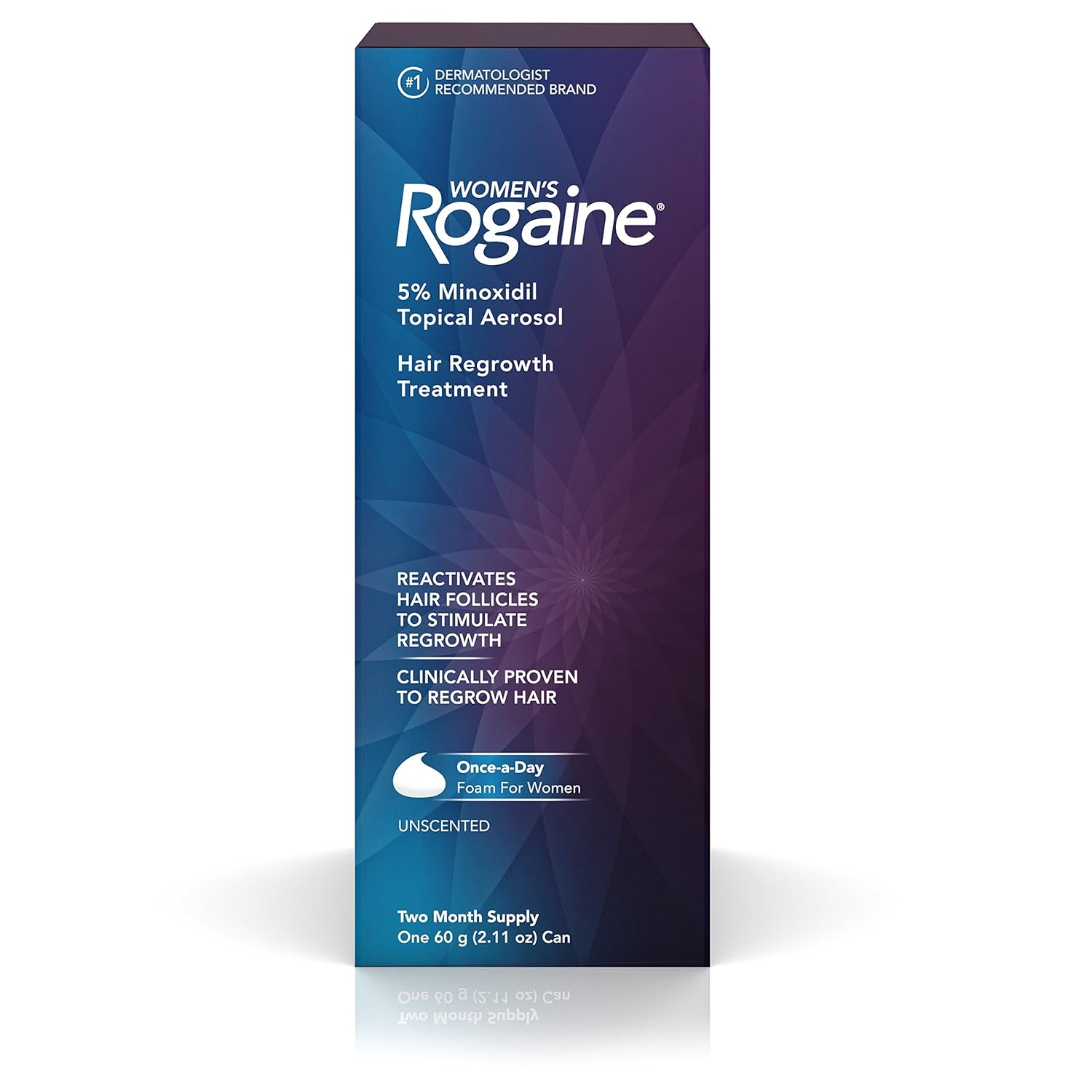 Women's Rogaine 5% Minoxidil Foam for Hair Thinning and ...
