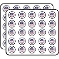 United States of America Flag Grunge Rubber Stamp Art Decor Sticker for Scrapbooking, Calendars, Arts, Kids DIY Crafts, Album, Bullet Journals 50 Pack